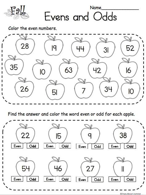 Even and Odd Worksheets 2nd Grade .